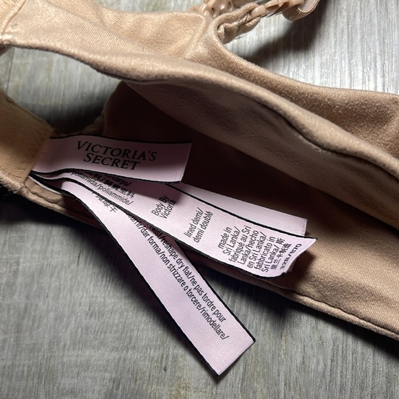 32B Victoria’s Secret Body by Victoria Praline lined Demi smooth Logo straps - Picture 10 of 14